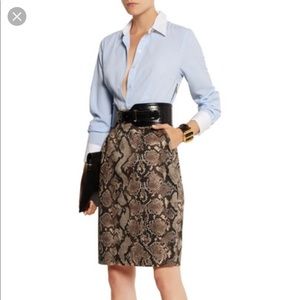 Altuzarra Striped Python Snake Print Dress